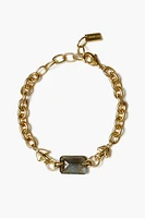 CHAIN LINK FROG BRACELET W/LABRADORITE (BGZ-6348)