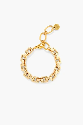 RECTANGLE CHAIN BRACELET- GOLD (BGZ-6336)