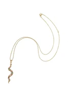 PROTECT EMBELLISHED SNAKE PENDANT- ADJ DELICATE CHAIN