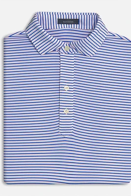 DEAN STRIPE PERFORMANCE POLO