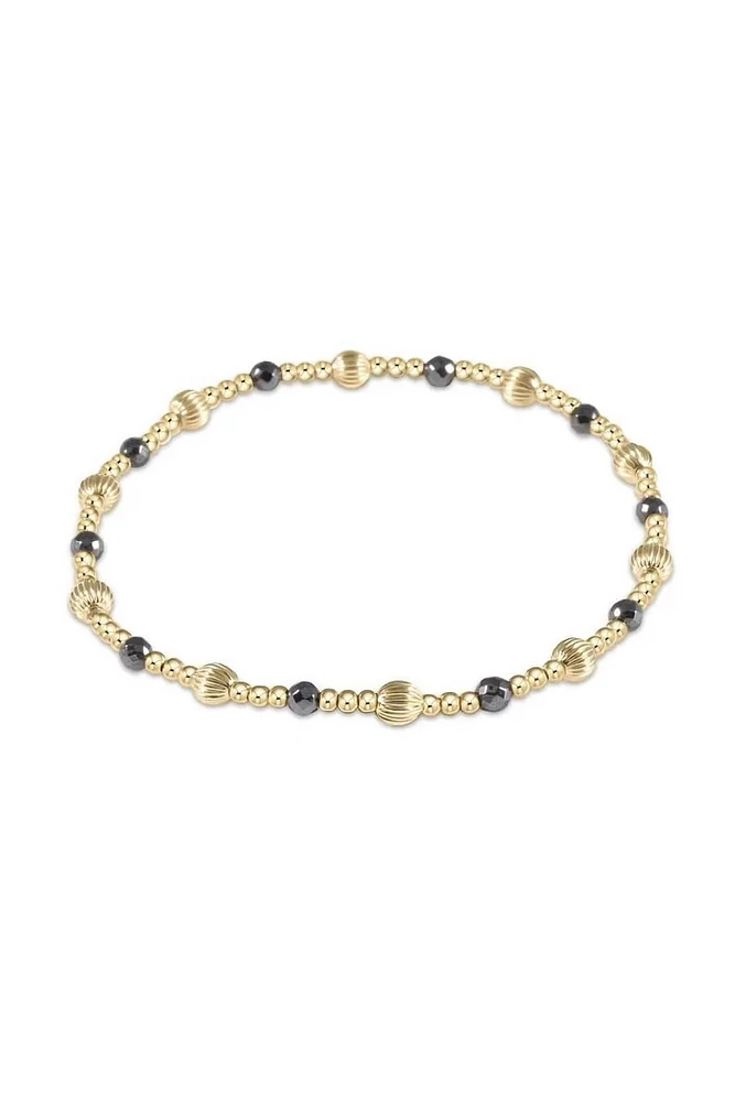 GEMSTONE SINCERITY PATTERN 2MM BEAD BRACELET