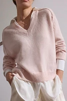 V-NECK LAYERED PULLOVER