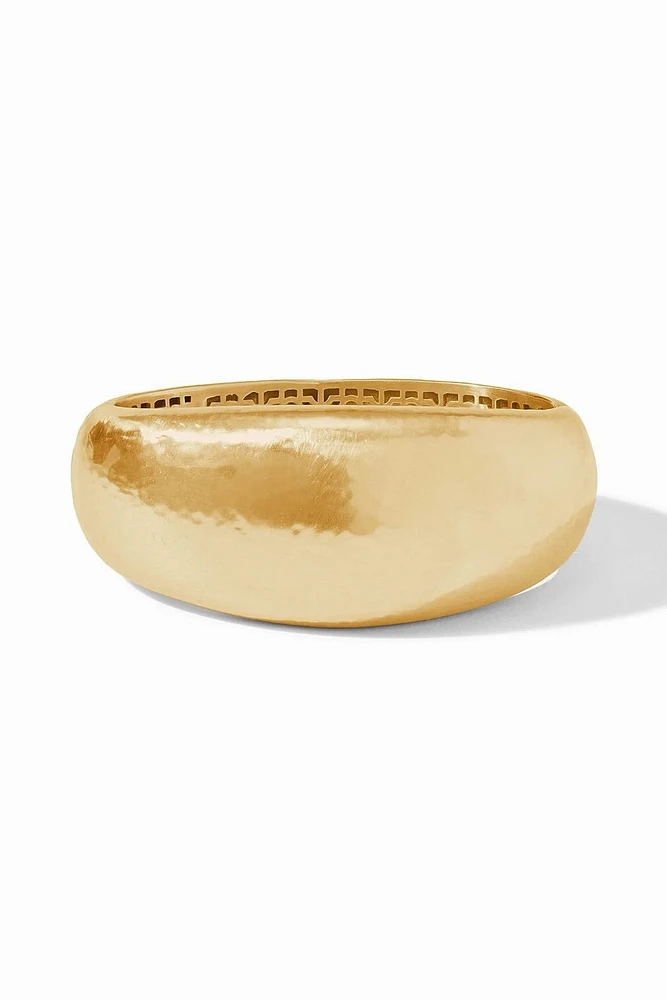 CATALINA STATEMENT HINGE BANGLE- GOLD