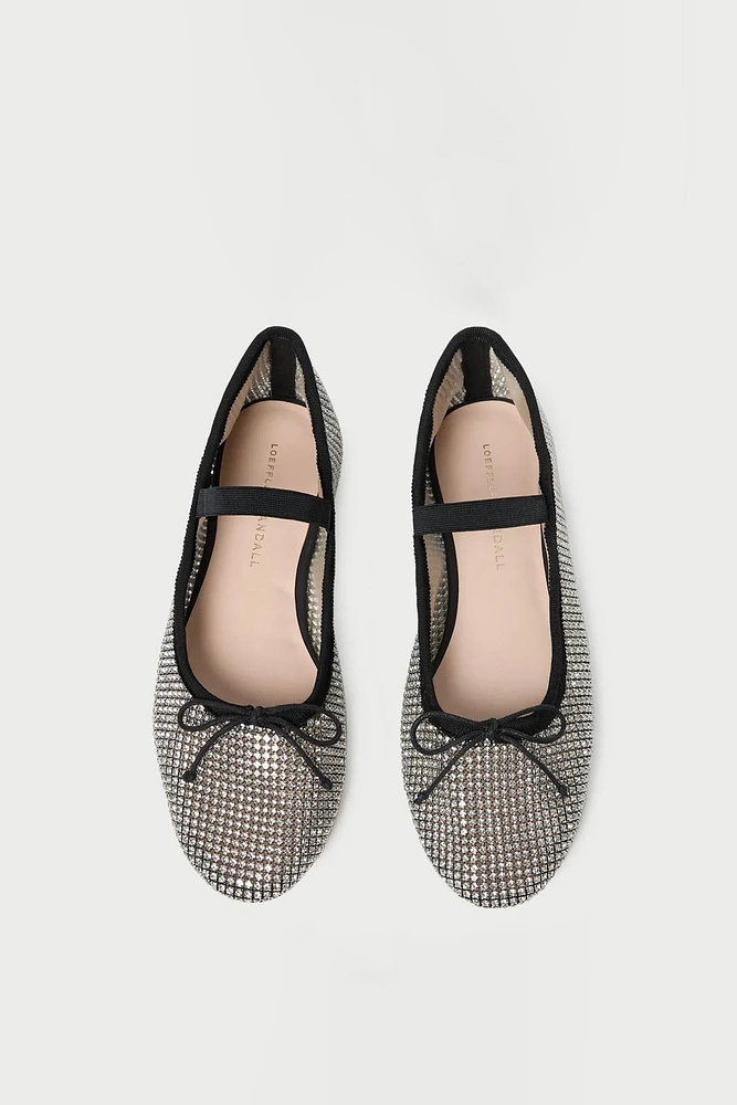 LEONIE CRYSTAL BALLET FLAT