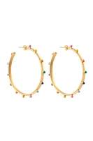 CREOLE DOTS HOOP EARRINGS