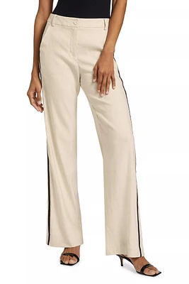 SOLID LINEN PANTS