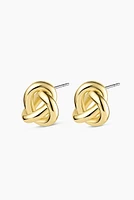 INFINITY KNOT STUDS- GLD