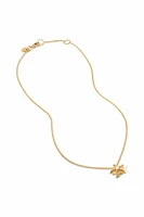 SANIBEL STARFISH DELICATE NECKLACE- GLD/PEARL