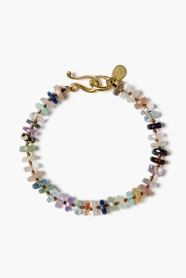 SEMI PRECIOUS STONE BRACELET (BG-6346LQ)- MULTI