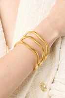 WAVE BANGLE SM- GLD