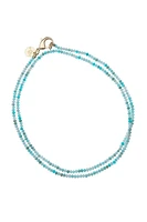 DOUBLE WRAP DIAMOND CUT TURQUOISE NECKLACE