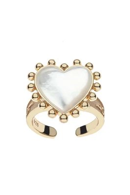 BURSTING W/LOVE HEART RING