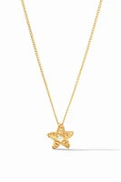 SANIBEL STARFISH DELICATE NECKLACE- GLD/PEARL