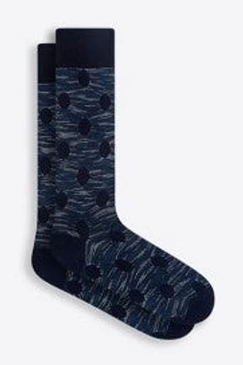 FASHION MERCERIZED SOCKS NAVY OS