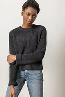 ZIP BACK RAGLAN SWEATER (PA2748)