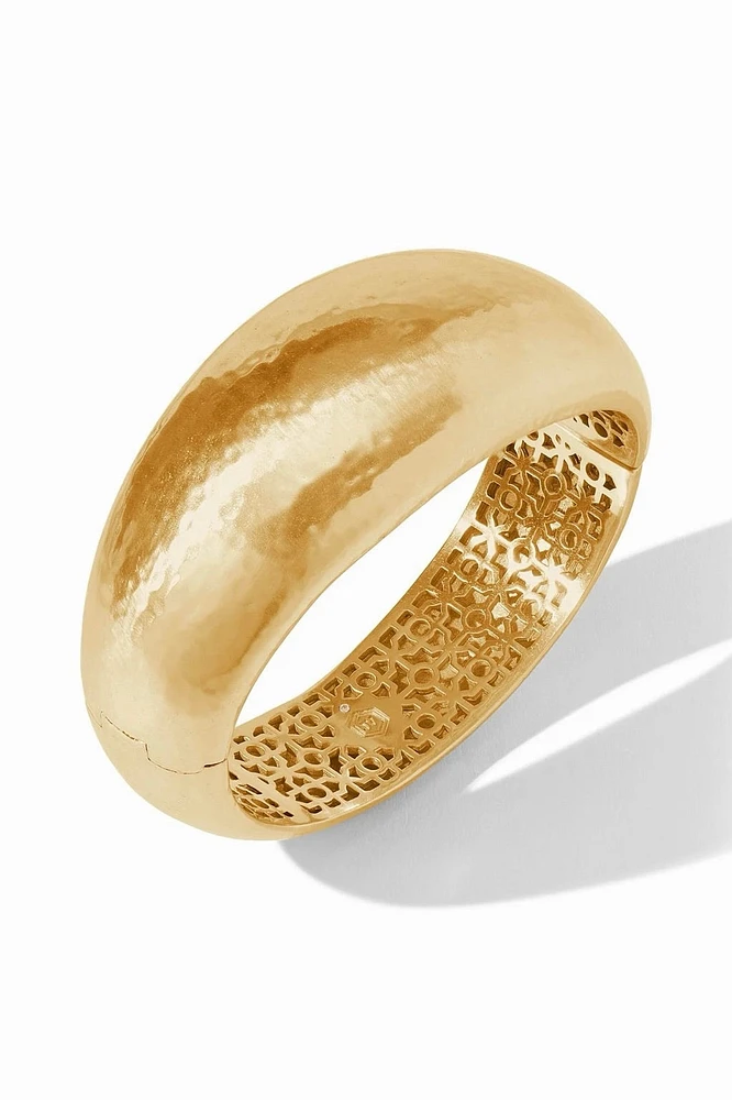 CATALINA STATEMENT HINGE BANGLE- GOLD