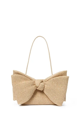 VALERIE BOW CLUTCH NATURAL