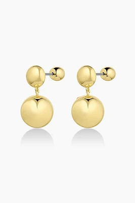 NEWPORT DROP EARRINGS- GLD