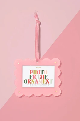 LIGHT PINK FRAME ORNAMENT