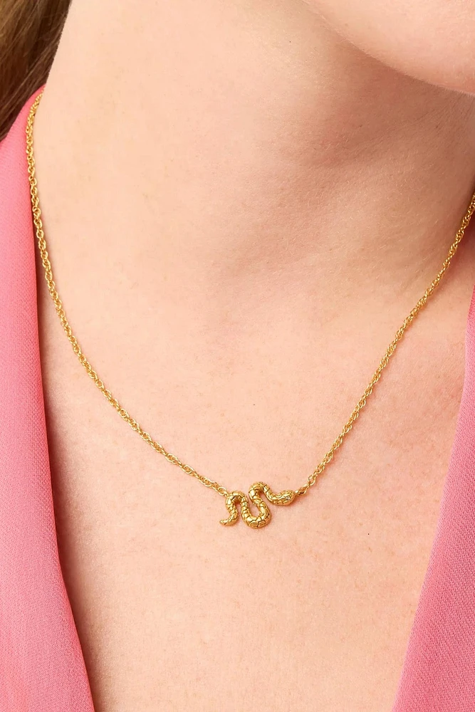 SNAKE DELICATE NECKLACE- GLD