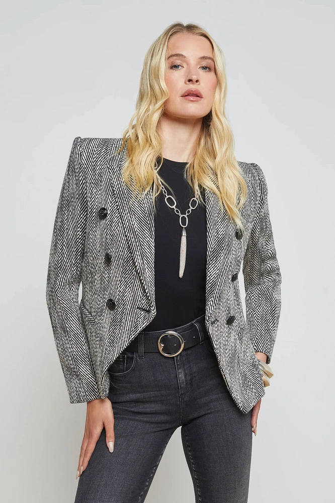 MARIE DBL BRSTD BLAZER