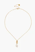 BAROQUE PEARL DROP NECKLACE (NGZ-15243)