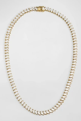 SANTI CRYSTAL NECKLACE GLD/CLEAR