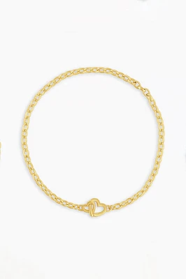 PARKER HEART MINI BRACELET- GLD