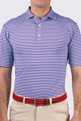 SHERMAN STRIPE PERFORMANCE POLO