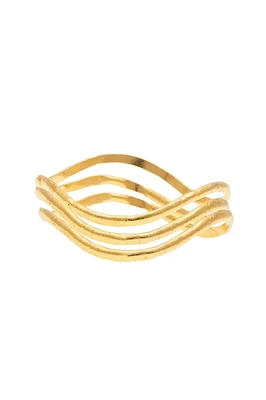 FLOW BRACELET SET OF 3- GLD