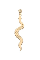 PROTECT EMBELLISHED SNAKE PENDANT- ADJ DELICATE CHAIN