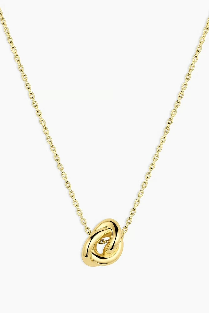 INFINITY KNOT NECKLACE- GLD