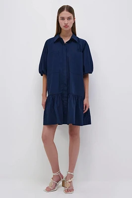 CRISSY COTTON POPLIN DRESS