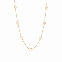 VALENCIA DELICATE STATION NECKLACE- PEARL