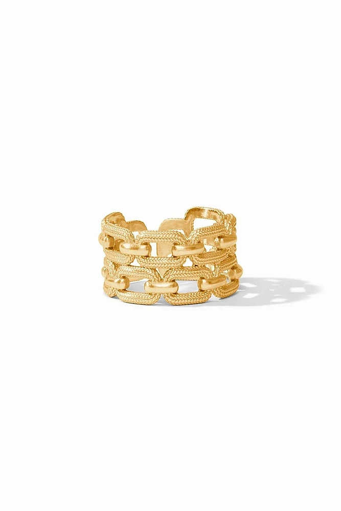 CHEVAL PAPERCLIP RING- GOLD