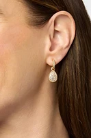 LUNA TEARDROP HOOP & CHARM EARRING