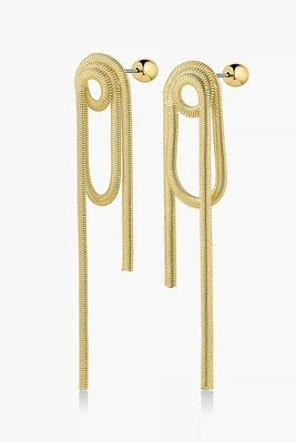 VENICE LOOP EARRINGS- GLD