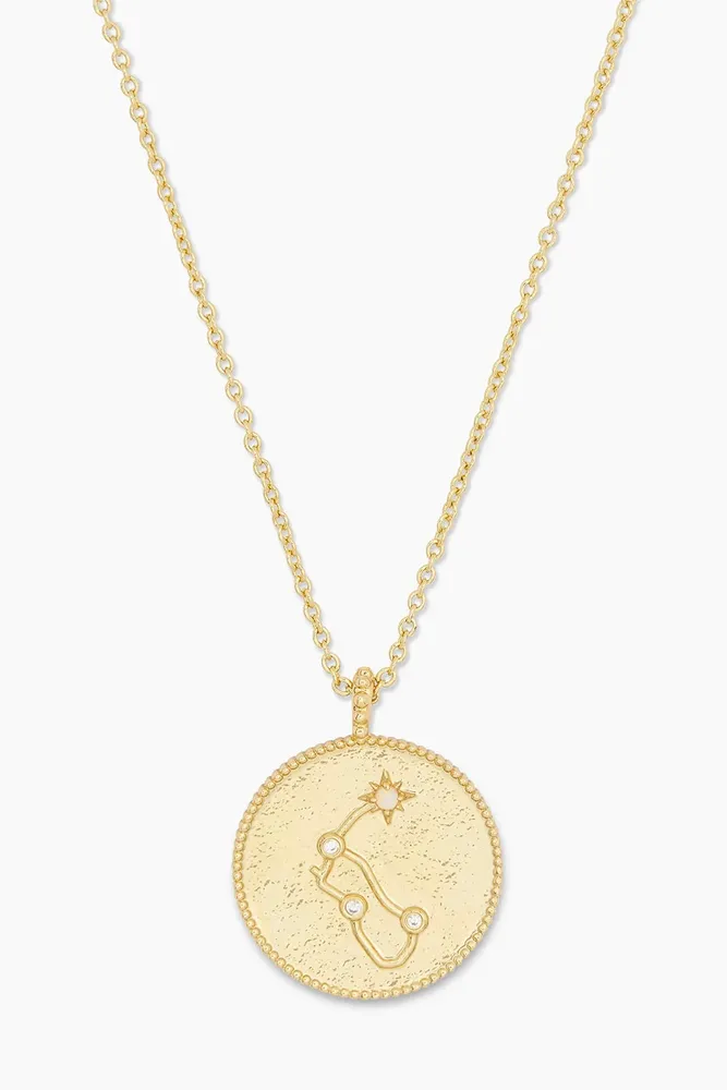 GOLD ASTROLOGY COIN NECKLACE