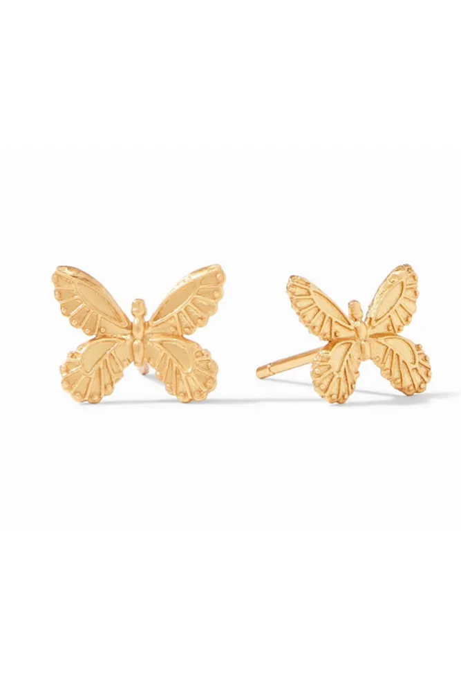 BUTTERFLY STUD EARRING- GOLD