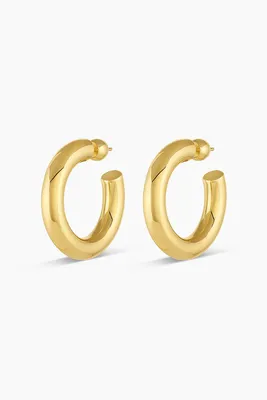 LOU STATEMENT HOOPS- GOLD