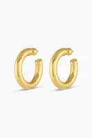 LOU STATEMENT HOOPS- GOLD