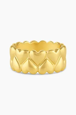 LOU HEART STATEMENT RING