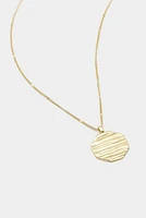 SUNSET COIN NECKLACE- GOLD