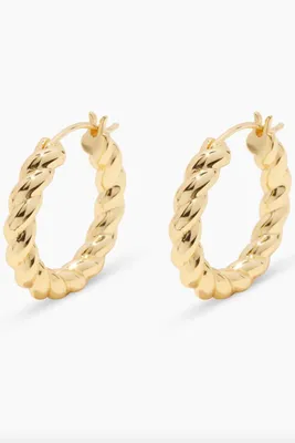 Lux Betty Pearl Hoop Earrings