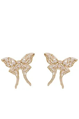 ROSIE BUTTERFLY EARRINGS- CRYSTAL