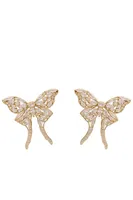 ROSIE BUTTERFLY EARRINGS- CRYSTAL