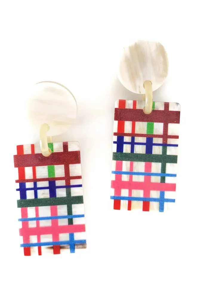 GIFT WRAPPED CABANA EARRINGS