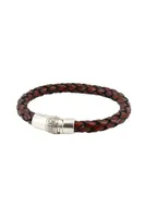 THICK BRAIDED LEATHER BACCUS BRACELET