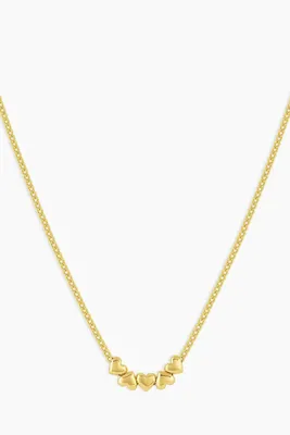 LOU HEART NECKLACE- GOLD