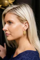 MINI CAMERAN EARRINGS- GOLD